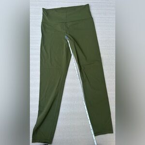 Athleta Women's Elation Ultra High Rise 7/8 Tight S Olive Green Size Small